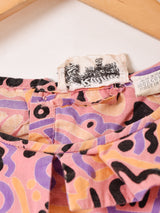 総柄 ドルマンスリーブ トップス