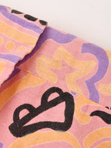 総柄 ドルマンスリーブ トップス