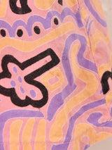 総柄 ドルマンスリーブ トップス