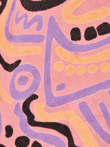 総柄 ドルマンスリーブ トップス