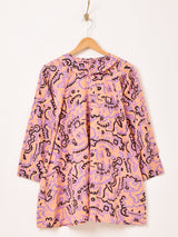 総柄 ドルマンスリーブ トップス