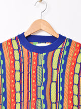 【3色展開】Backers レディース 総柄 3Dニット セーター