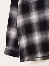 【2色展開】Backers 長袖 シャドウチェック フランネルシャツ