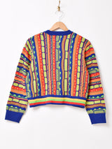 【3色展開】Backers レディース 総柄 3Dニット セーター