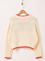 Meridian フィッシュ パイピング セーター