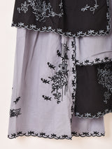 【2色展開】Emerald Motel 刺繍 ランダムデザイン スカート