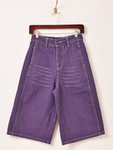 【3色展開】Elcamino カラーデニム ハーフパンツ