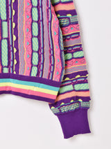 【3色展開】Backers レディース 総柄 3Dニット セーター