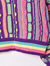 【3色展開】Backers レディース 総柄 3Dニット セーター