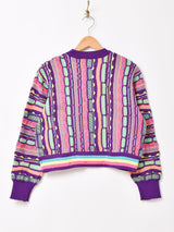 【3色展開】Backers レディース 総柄 3Dニット セーター