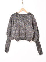 【3色展開】Elcamino カラーネップ ボリュームスリーブ セーター