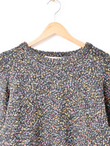 【3色展開】Elcamino カラーネップ ボリュームスリーブ セーター