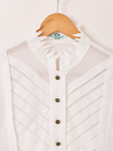 ヨーロッパ製 "perry" 長袖 チロル ブラウス