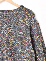 【3色展開】Elcamino カラーネップ ボリュームスリーブ セーター