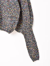 【3色展開】Elcamino カラーネップ ボリュームスリーブ セーター