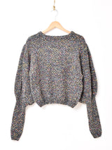 【3色展開】Elcamino カラーネップ ボリュームスリーブ セーター