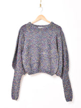 【3色展開】Elcamino カラーネップ ボリュームスリーブ セーター