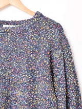 【3色展開】Elcamino カラーネップ ボリュームスリーブ セーター