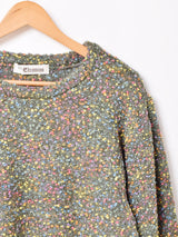 【3色展開】Elcamino カラーネップ ボリュームスリーブ セーター