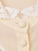 ヨーロッパ製 "perry" 長袖 チロル ブラウス