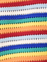 Elcamino レインボーカラー マルチボーダー カーディガン