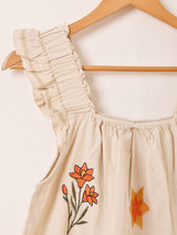 Emerald Motel パッチワーク刺繍 キャミソールワンピース