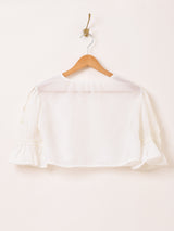 クロップド シアー チロルブラウス