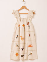 Emerald Motel パッチワーク刺繍 キャミソールワンピース