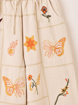 Emerald Motel パッチワーク刺繍 イージーパンツ