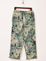 【2色展開】Backers 花柄 ゴブラン織り イージーパンツ