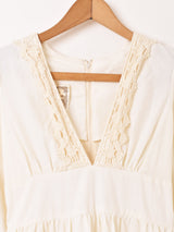 70's ”GUNNE SAX" キナリ 長袖 ワンピース