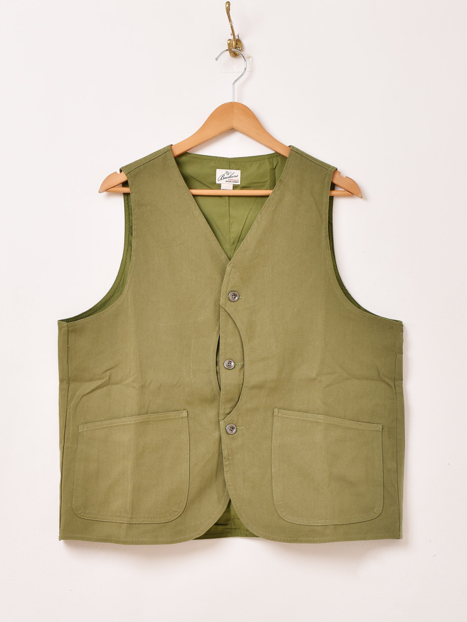 00's goa Y2K ミリタリー リネン混 ビックフードベストジャケット ≪通常販売≫track candy high neck jacket（トラック