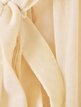 70's "GUNNE SAX" シフォン 長袖 ワンピース