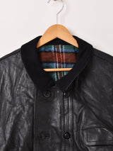 60's〜70's "GVF IMPERCUIR GRAULHET " Leather Coat