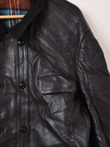 60's〜70's "GVF IMPERCUIR GRAULHET " Leather Coat