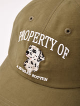 刺繍入り 犬 キャップ「PROPERTY OF」