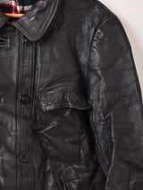 60's〜70's "GVF IMPERCUIR GRAULHET " Leather Coat