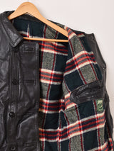 60's〜70's "GVF IMPERCUIR GRAULHET " Leather Coat