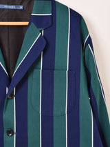 【2色展開】Backers ストライプ テーラードジャケット