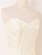 Made In USA 80's "GUNNE SAX" ベアトップ レースドレス