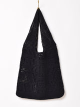 【3色展開】スクエアパターン クロシェ トートバッグ