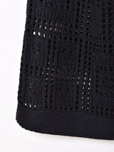 【3色展開】スクエアパターン クロシェ トートバッグ