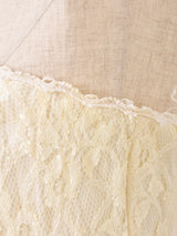 Made In USA 80's "GUNNE SAX" ベアトップ レースドレス