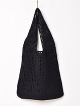 【3色展開】スクエアパターン クロシェ トートバッグ