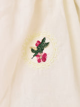 【4色展開】Meridian フラワー刺繍 フリルパンツ