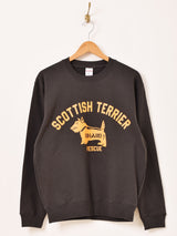 【2色展開】 プリント スウェットシャツ「SCOTTISH TERRIER」
