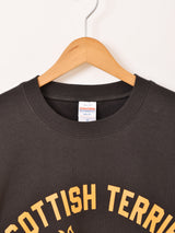 【2色展開】 プリント スウェットシャツ「SCOTTISH TERRIER」
