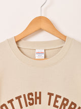 【2色展開】 プリント スウェットシャツ「SCOTTISH TERRIER」