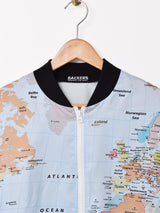 【2色展開】Backers マップ柄 ジャケット