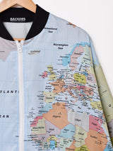 【2色展開】Backers マップ柄 ジャケット